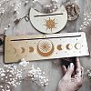 2Pcs 2 Style Natural Wood Card Stand for Tarot DJEW-GF0001-23-5