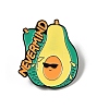 Avocado with Word Never Mind Enamel Pins JEWB-S037-04EB-1