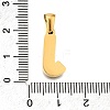 Golden 304 Stainless Steel Pendants STAS-K300-01G-J-3