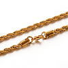 304 Stainless Steel Rope Chain Necklaces STAS-M174-013G-1
