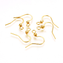 316 Surgical Stainless Steel Earring Hooks STAS-P220-13G