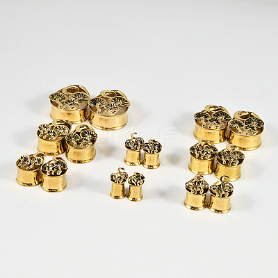 304 Stainless Steel Ear Plugs Gauges WGD6A2D-14-1