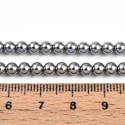 Baking Paint Pearlized Glass Pearl Bead Strands X-HY-N002-4mm-A01-1