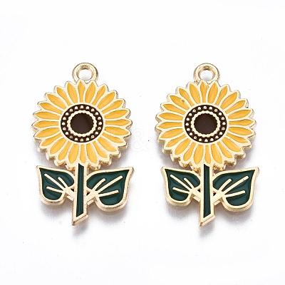 Eco-Friendly Alloy Enamel Pendants X-ENAM-Q437-005-NR-1