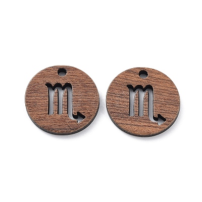 Walnut Wood Laser Cut Pendants WOOD-Q051-06C-1
