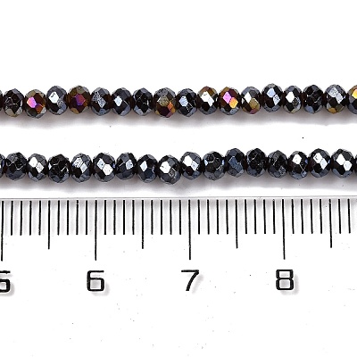 Baking Electroplate Glass Beads Strands DGLA-A039-J4mm-B20-1