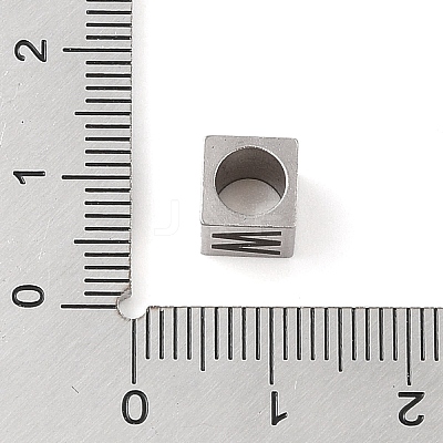 Tarnish Resistant 201 Stainless Steel European Beads LS-STAS-M058-01W-P-1