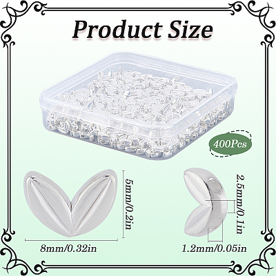 400Pcs Alloy Beads FIND-SP0002-36B-1