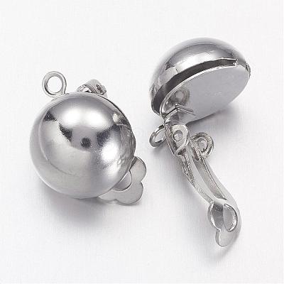 Brass Earring Findings KK-E031-N-1