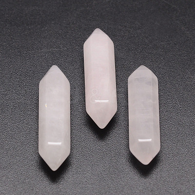 Faceted Natural Rose Quartz Healing Stones G-K008-35mm-01-1