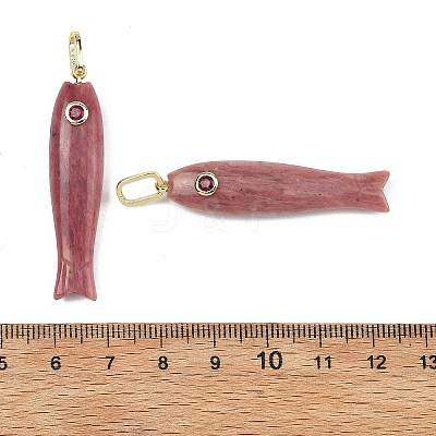 Natural Rhodonite Carved Pendants GG-CBA8D06-01G-06-1