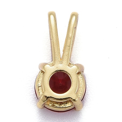 Brass Micro Pave Cubic Zirconia Pendants KK-P192-04-G02-1