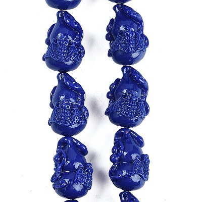Synthetic Coral Carved Beads Strands CORA-M001-08-1