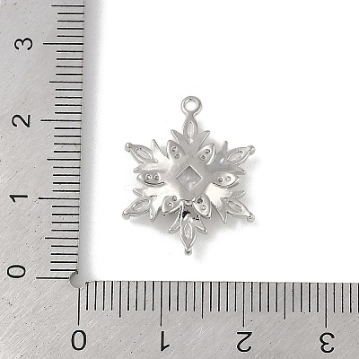Christmas Theme Brass Micro Pave Cubic Zirconia Pendants X-KK-Z065-01-02P-1