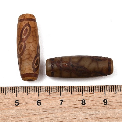 Tibetan Style dZi Beads TDZI-E004-65-02-1