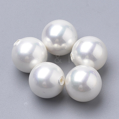 Shell Pearl Beads BSHE-T008-4mm-1