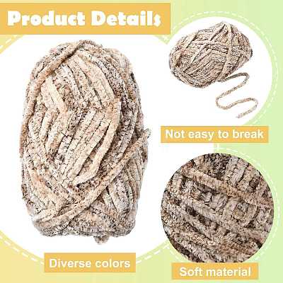 Super Bulky Chenille Polyester Yarn YCOR-FZC0001-01D-1