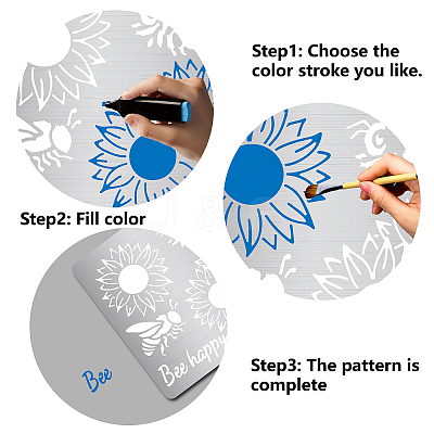 Stainless Steel Cutting Dies Stencils DIY-WH0238-143-1