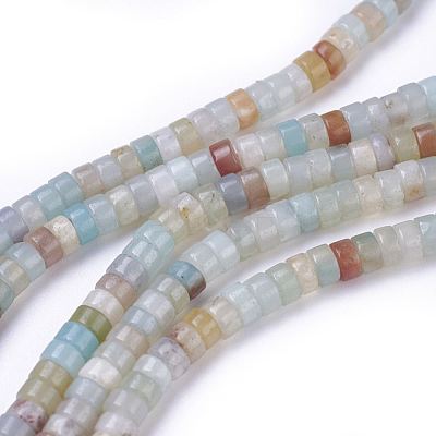 Natural Flower Amazonite Beads Strands G-G783-08A-1