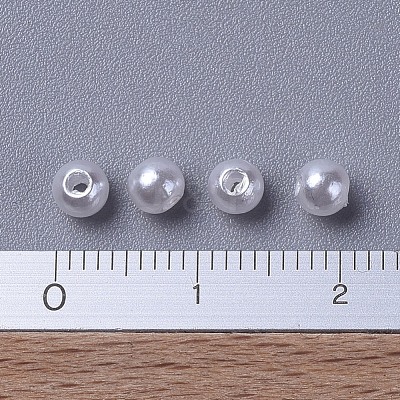 Imitated Pearl Acrylic Beads X-PACR-4D-1-1