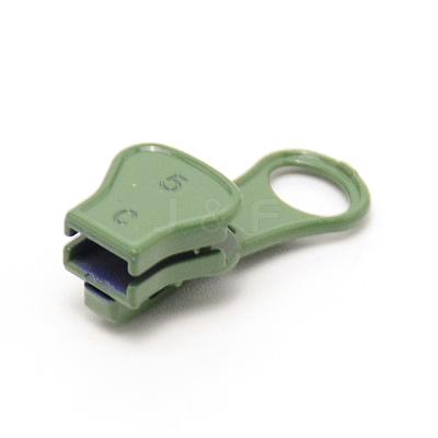 Zinc Alloy Replacement Zipper Sliders FIND-WH0092-11G-1