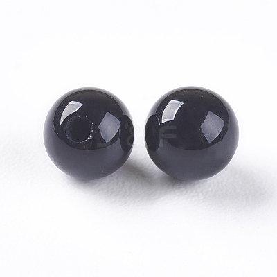 Natural Black Onyx Beads G-K275-13-4mm-1