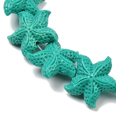 Synthetic Coral Dyed Carved Beads Strands CORA-K009-06C-06-1
