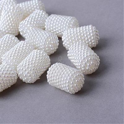 Acrylic Imitation Pearl Beads MACR-S810-01-1