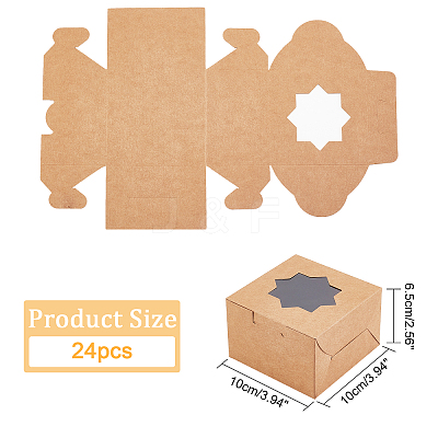 Individual Kraft Paper Cake Box BAKE-FH0001-02B-1