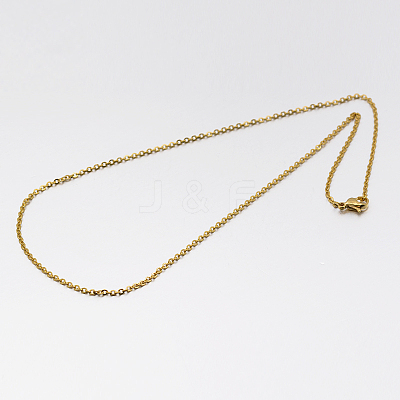 304 Stainless Steel Link Chain Necklace MAK-M007-G-1