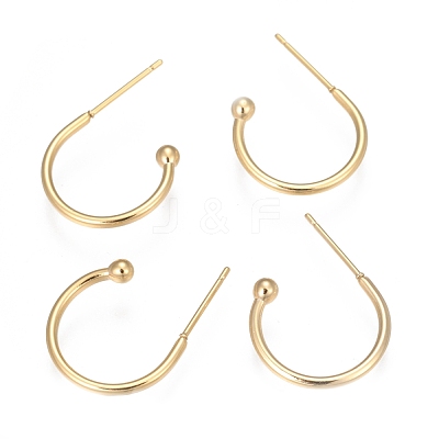 304 Stainless Steel Earring Hooks X-STAS-K211-01G-A-1