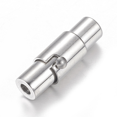 Tarnish Resistant 304 Stainless Steel Locking Tube Magnetic Clasps STAS-H019-1