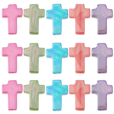 50Pcs 5 Colors Natural Freshwater Shell Beads Strands SHEL-SC0001-67-1