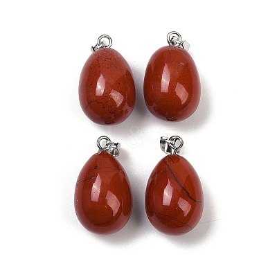 Natural Red Jasper Pendants G-U018-01P-F-1
