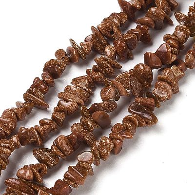 Synthetic Goldstone Chip Beads Strands G-D093-A02-1