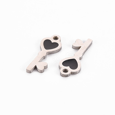 304 Stainless Steel Enamel Pendants STAS-Q242-038-1