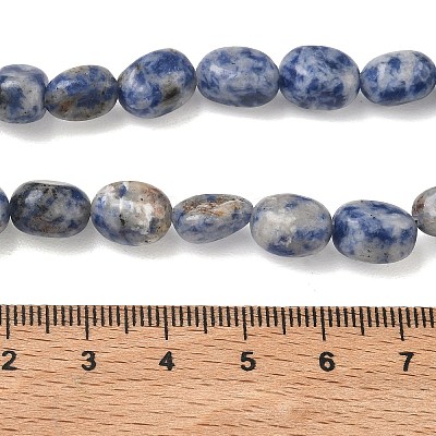 Natural Blue Spot Jasper Beads Strands G-C286-A01-1