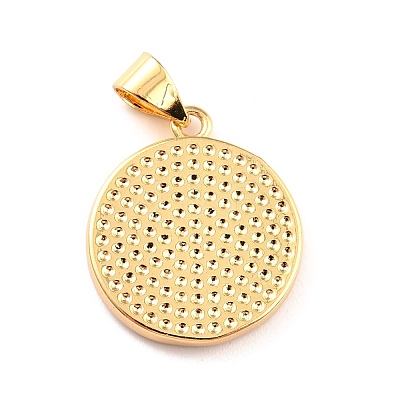 Brass Enamel Pendants KK-P209-02G-RS-1
