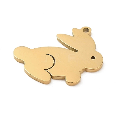 5Pcs 201 Stainless Steel Pendants STAS-B064-08G-1