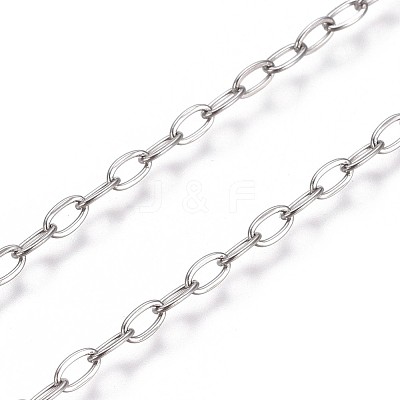 Tarnish Resistant 304 Stainless Steel Cable Chains CHS-L024-017P-1