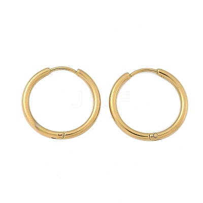 Ion Plating(IP) 304 Stainless Steel Huggie Hoop Earrings EJEW-F111A-20mm-G-1
