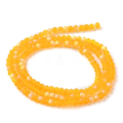 Imitation Jade Glass Beads Strands EGLA-A034-T2mm-MB05-1