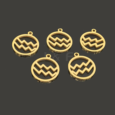 PVD Vacuum Plating 304 Stainless Steel Pendants STAS-TAC0002-32E-1