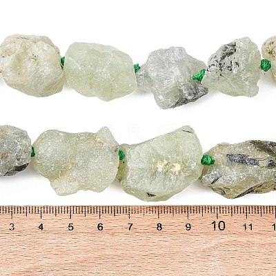 Raw Rough Natural Prehnite Beads Strands LS-G-P528-A05-01A-1