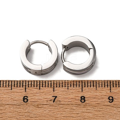 304 Stainless Steel Hoop Earrings EJEW-D331-14P-1