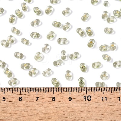 Baking Paint Transparent Glass Seed Beads SEED-N006-05I-1