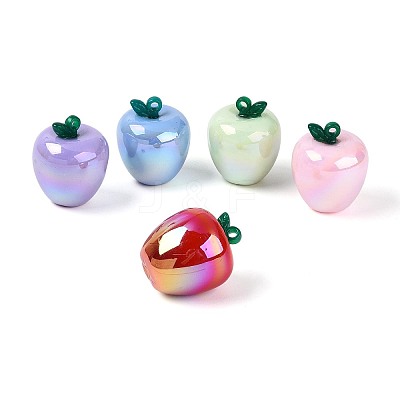 Plating Opaque Acrylic Pendants PACR-T018-01M-1