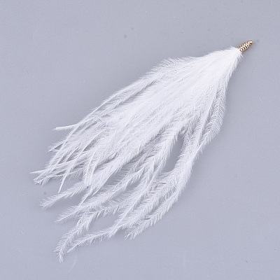 Ostrich Feather Tassel Big Pendant Decorations X-FIND-S302-08A-1