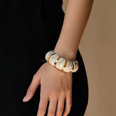 Acrylic Bead Bangles for Women FS-WG59988-01-1