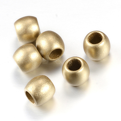 Spray Painted Acrylic European Beads ACRP-S667-16-1